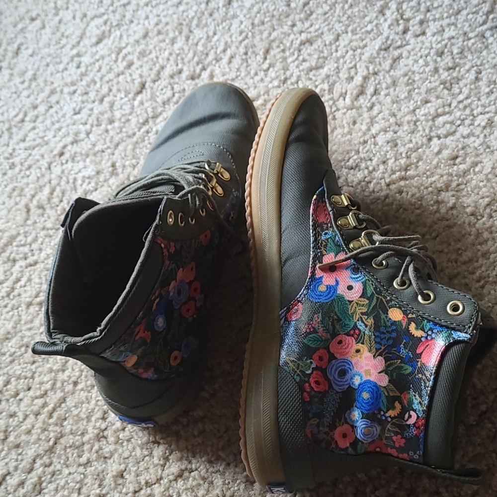 Floral Keds boots